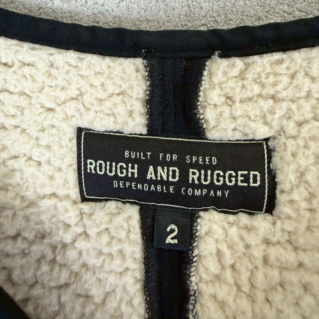 美品 ROUGH AND RUGGED ラフアンドラゲッド ノーカラー