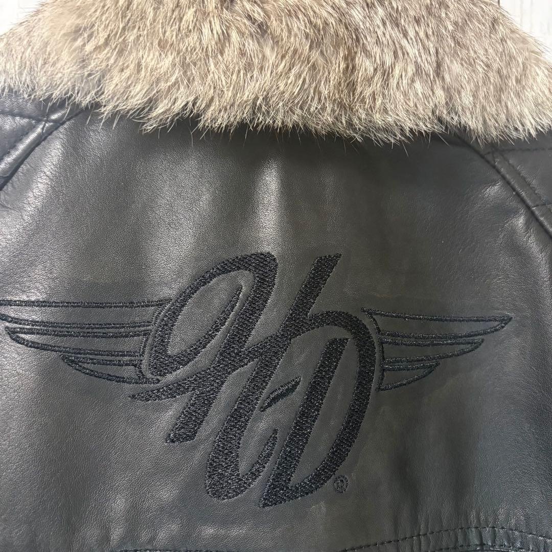 Harley Davidson ブラックレザージャケット L