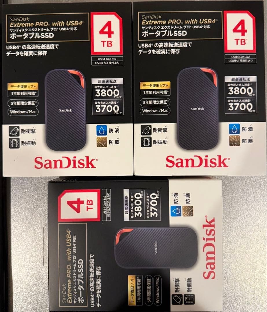 外付けハードディスク・ドライブ SanDisk SDSSDE82-4T00-J25