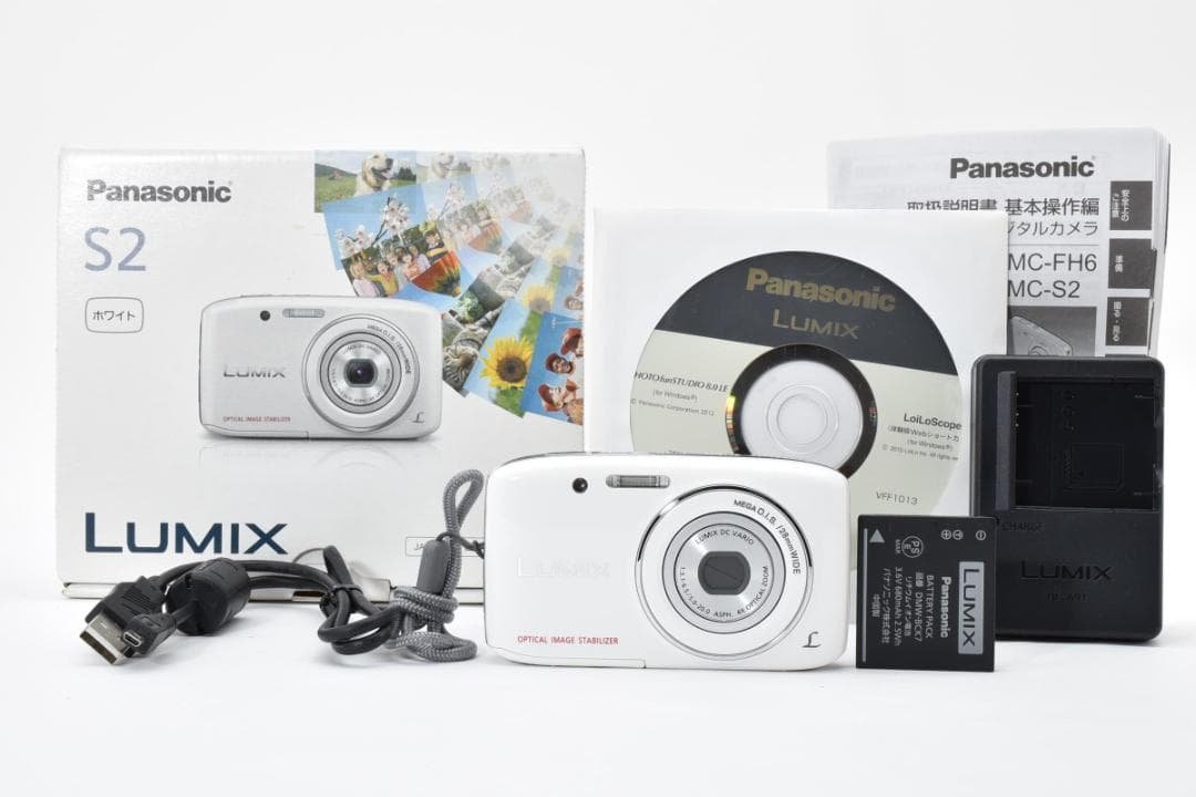 パナソニック　Panasonic DMC-S2 ホワイト《元箱付属・動作確認済》