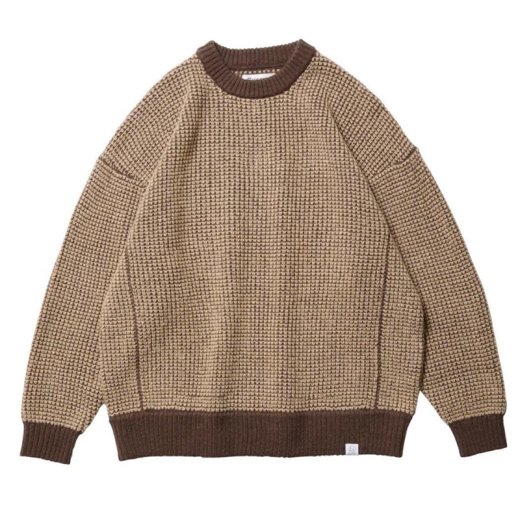 トップス EVISEN WAFFLE MOHAIR CREWNECK