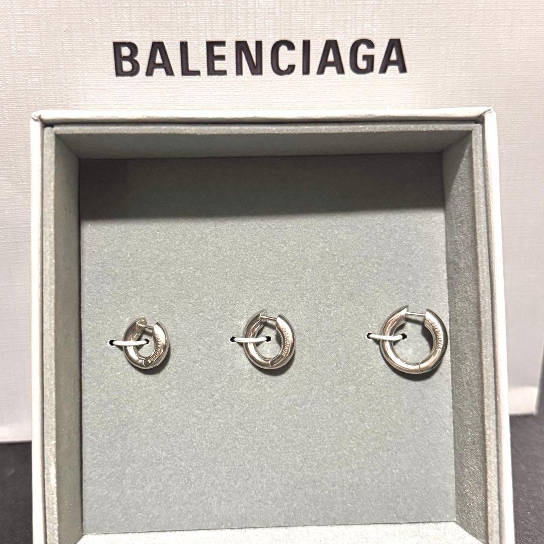 【限定価格】BALENCIAGA バレンシアガ ピアス 3点セット シルバー