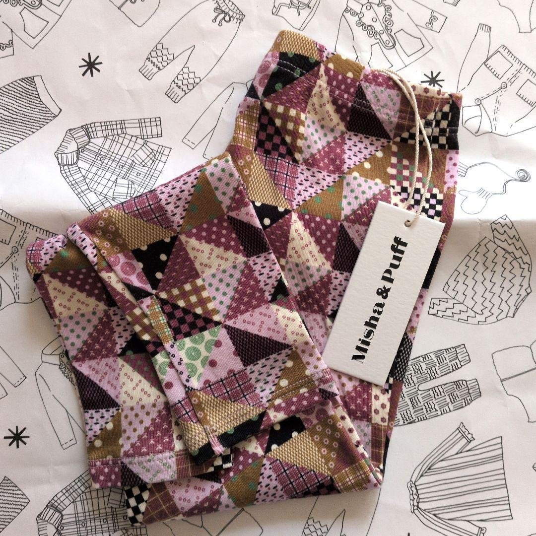 misha and puff PATCHWORK レギンス 4y