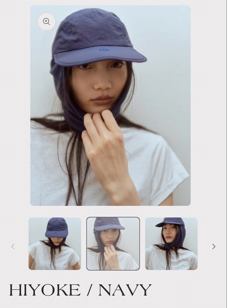 VAKT. HIYOKE / NAVY バクト　キャップ　ネイビー　ステッカー