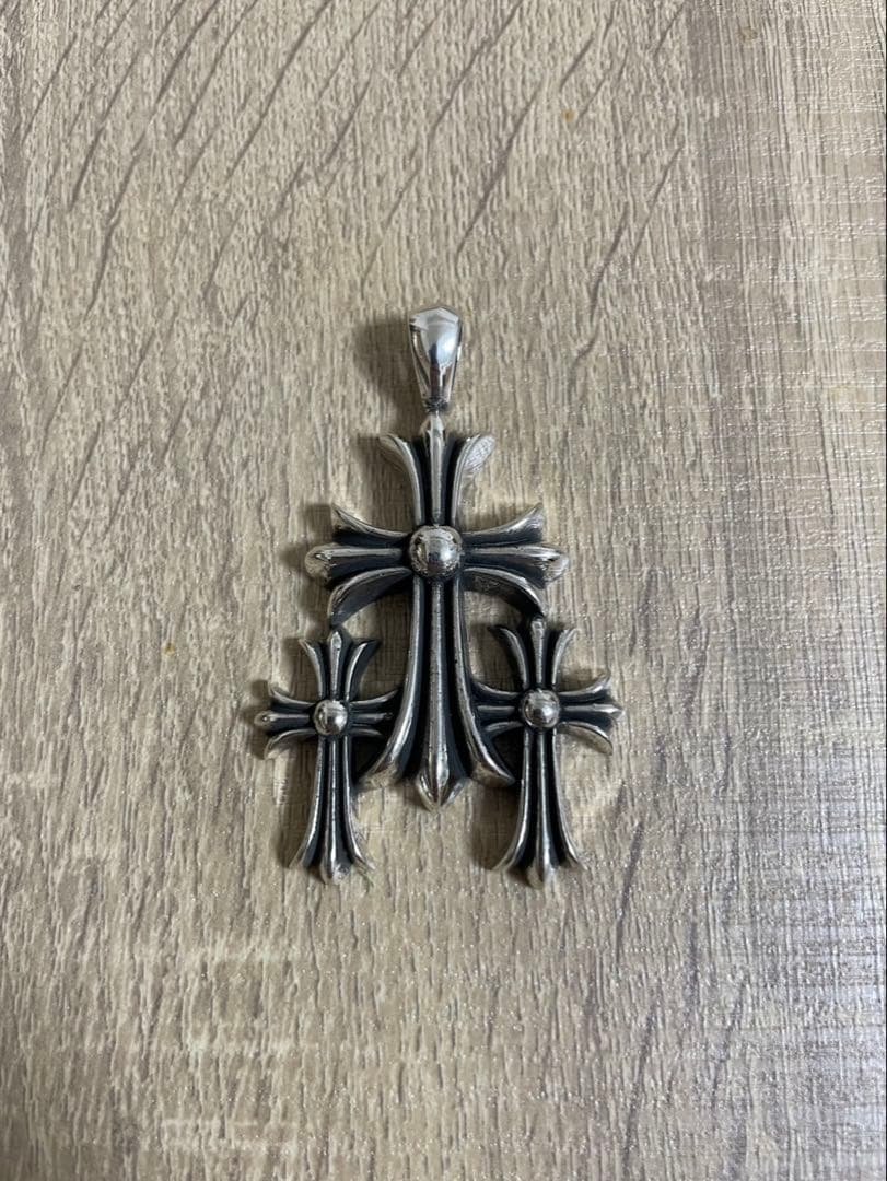 クロスペンダント トリプルクロス クロスチャーム シルバー925