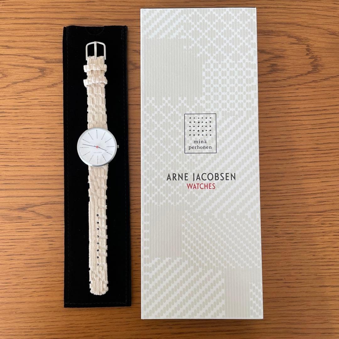 未使用アルネヤコブセン 〈ミナ ペルホネン〉 BANKERS WATCH 腕時計