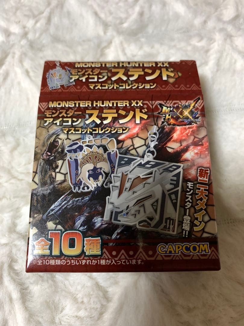 【未開封】銀嶺ガムート モンスターハンター ダブルクロス ステンドマスコット