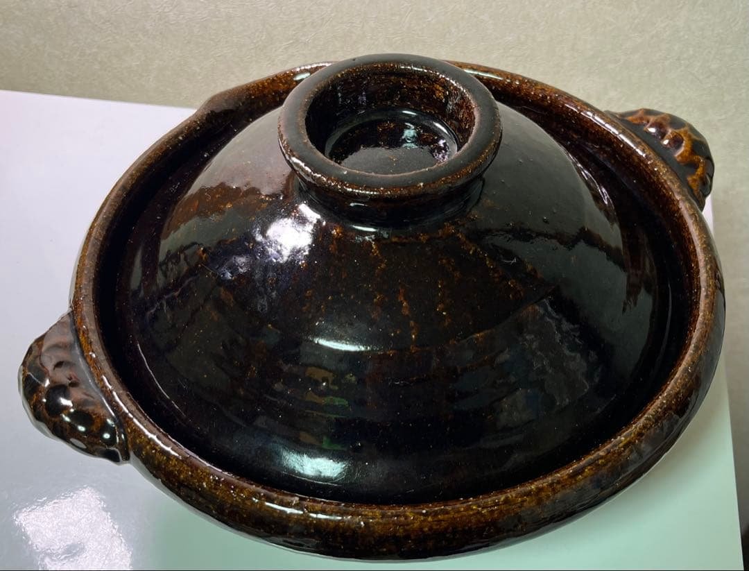 【chii】ほぼ日　土楽の土鍋　ベア1号　一尺　中古