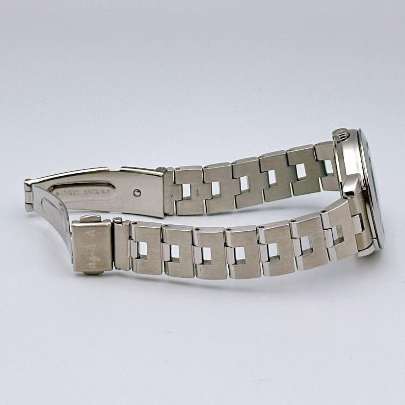 美品 アニエスベー レディース腕時計 クロノグラフ ホワイト ピンク