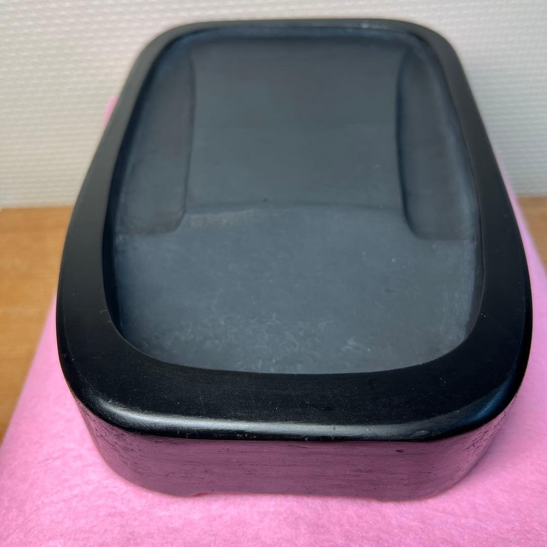 ⭕️雄勝硯　伝統工芸士　特殊彫　希少　四つ足　石紋綺麗　匠　高橋仁夫　岳成　四六寸