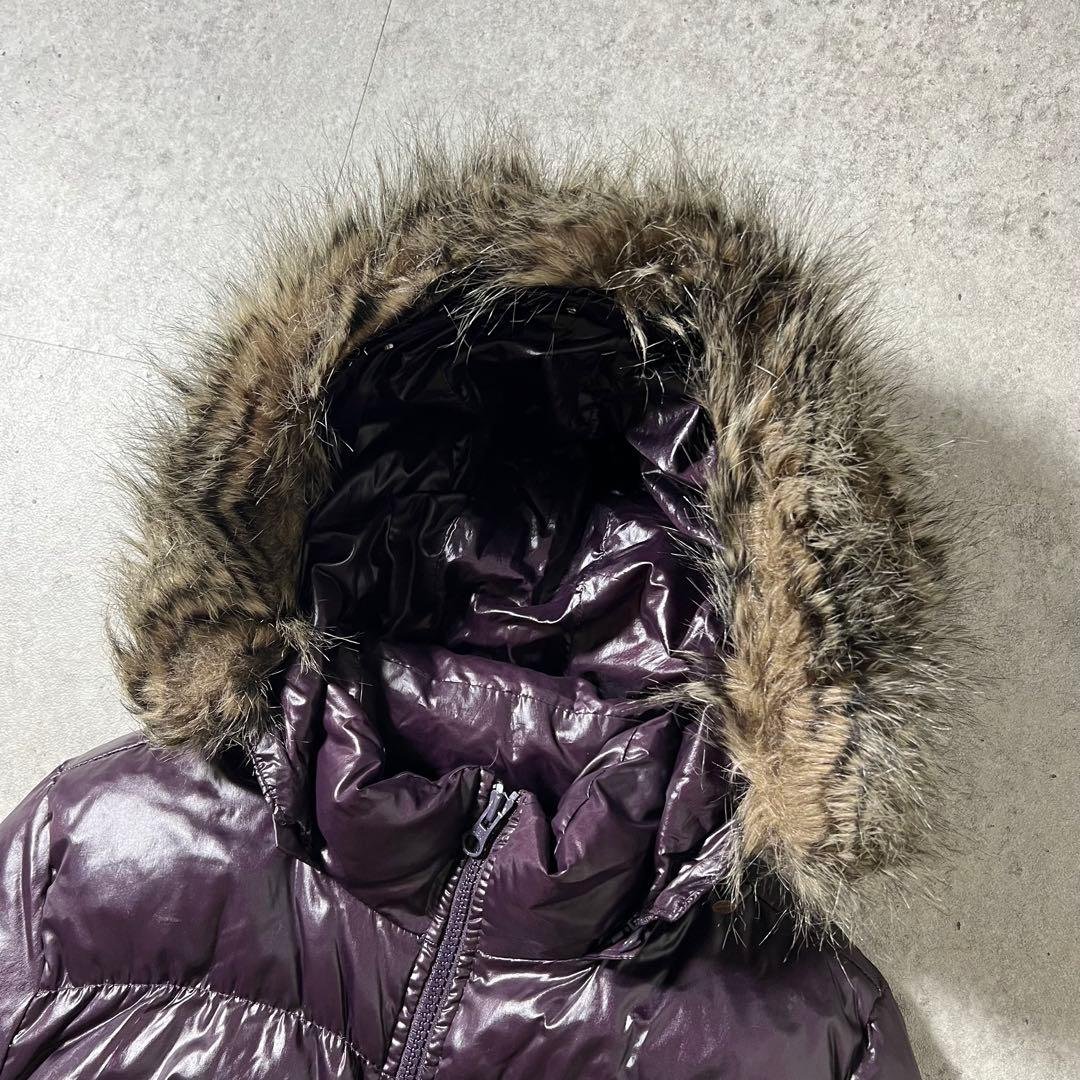 OLD GAP オールドギャップ ファーダウン 紫 光沢 Y2K 平成ギャル