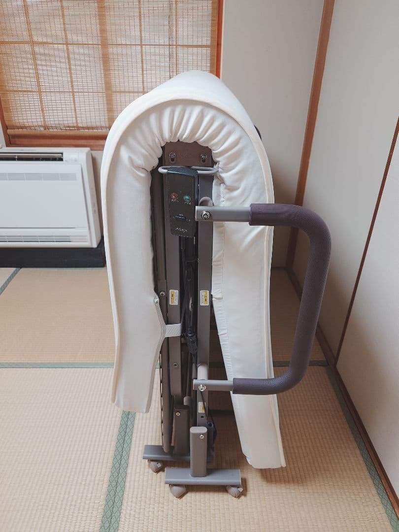 収納式 電動リクライニングベッド 折りたたみベッド 介護 シングル
