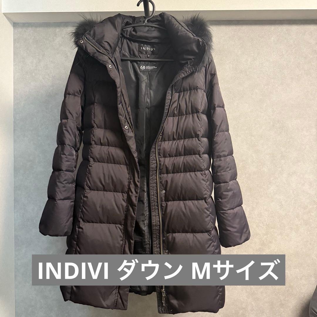 ❤︎大幅お値引き❤︎ INDIVI ブラック ダウンジャケット 38