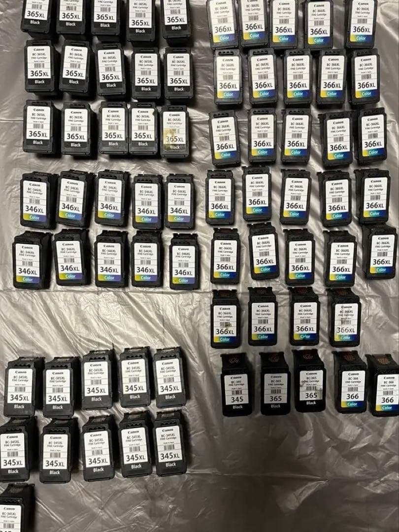 使用済み Canonインクカートリッジ 70個まとめ売り (純正品 )