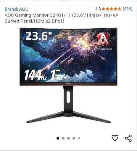 AOC C24G1/11 23.6インチ ゲーミングモニター