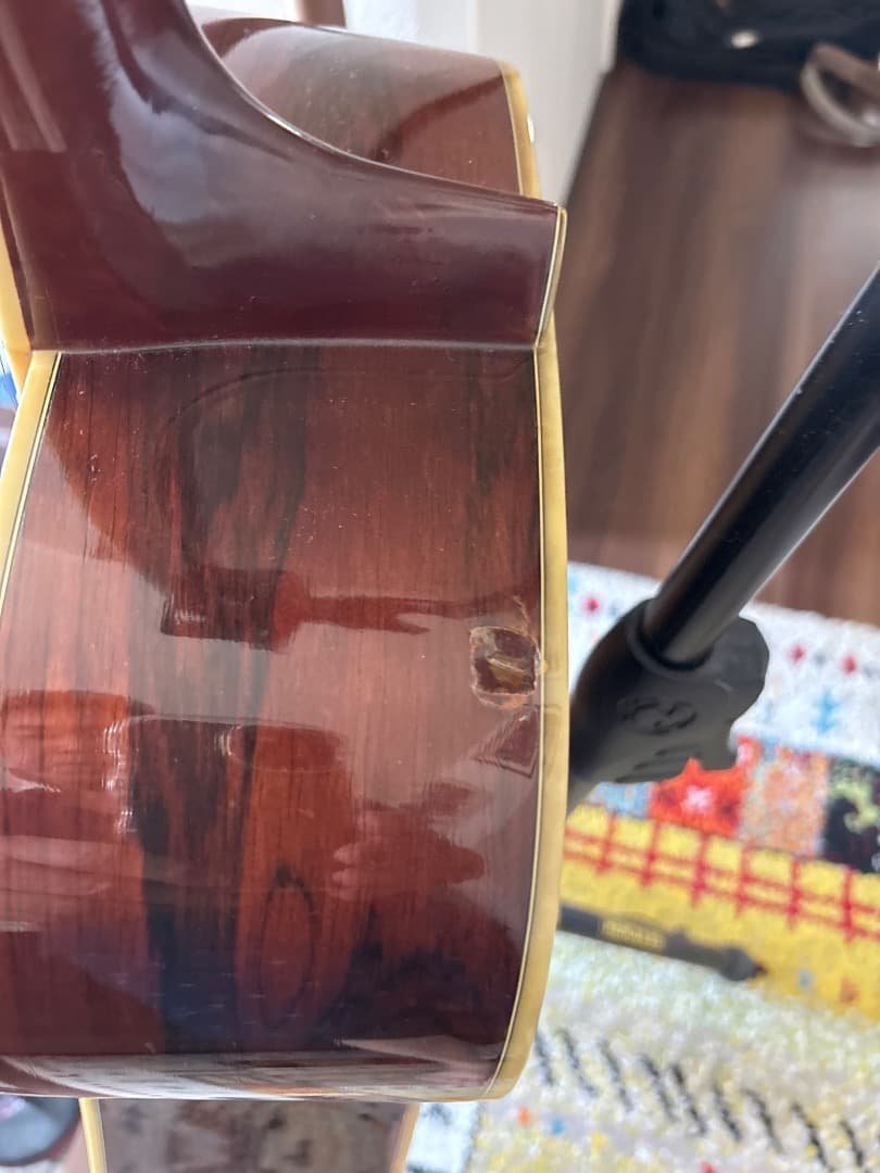 Morris W-60 トップ単板　サイド、パックはハカランダ