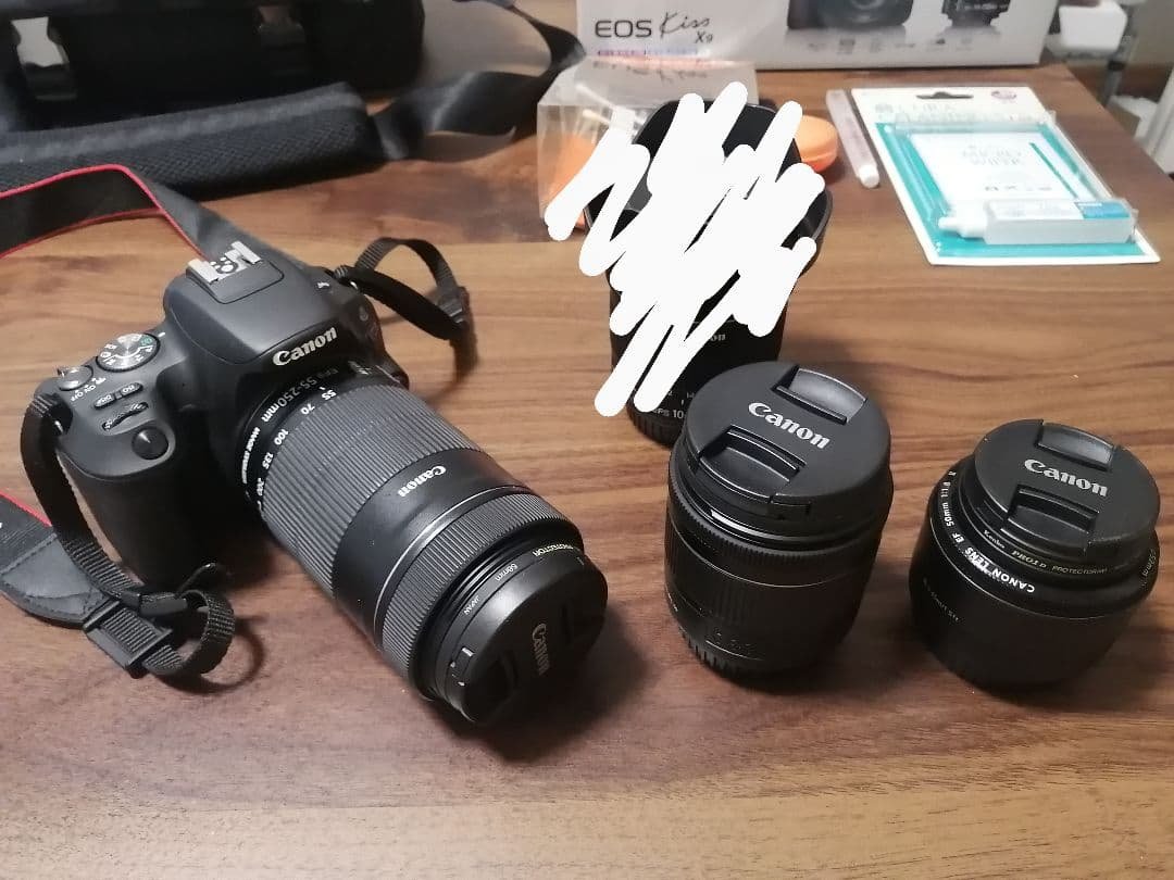 EOS kiss X9 ダブルズーム＋マクロ 計レンズ３本セット