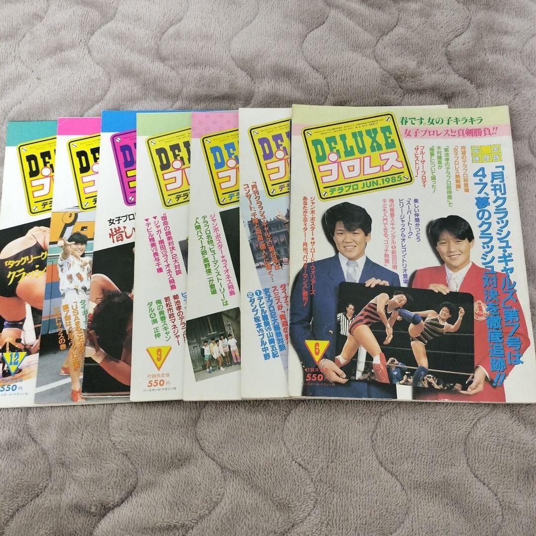 デラックスプロレス　38冊　付録ポスター（ジャンボポスター11枚）カレンダー付き