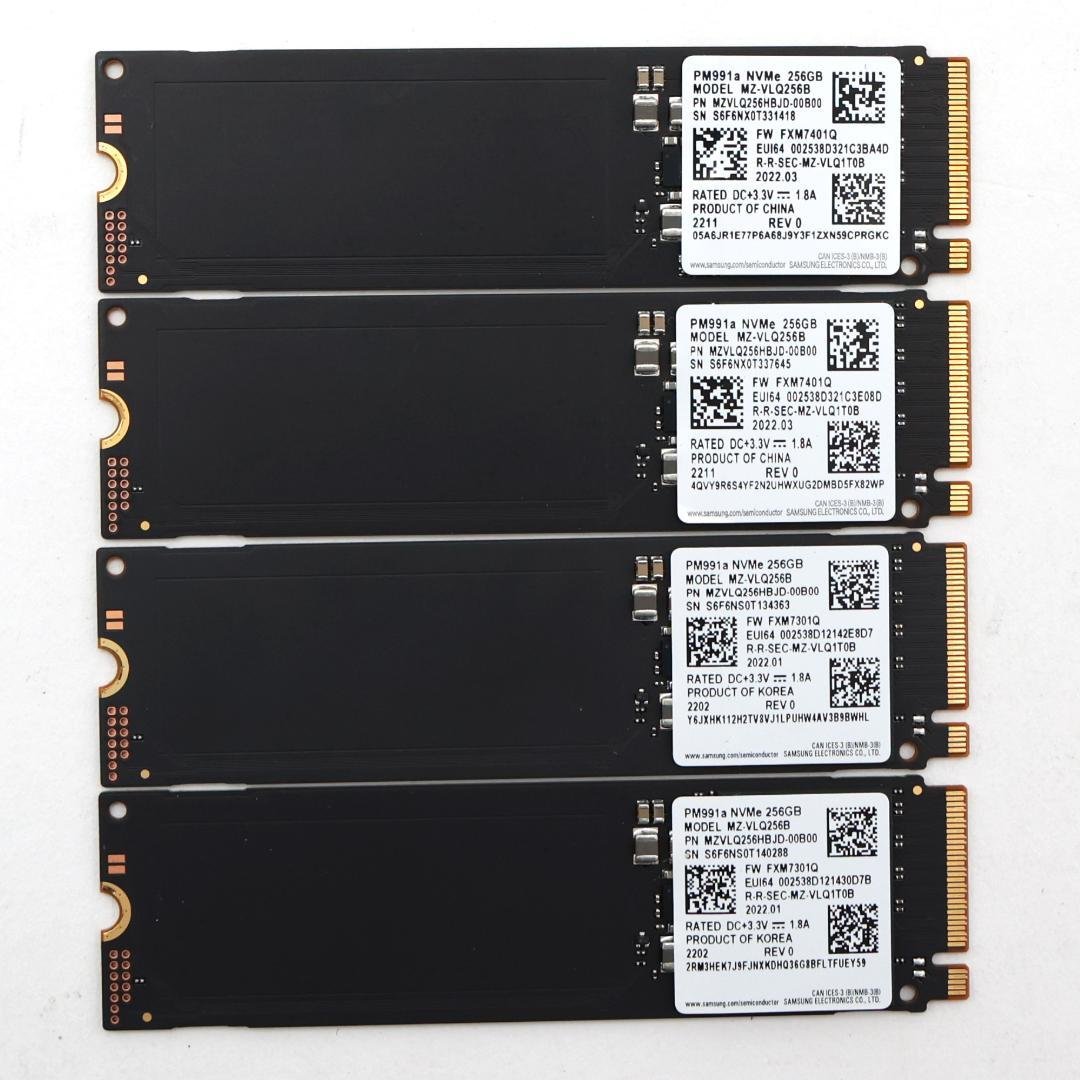 PM991a NVMe 256GB M.2 SSD 4枚セット【③0121】