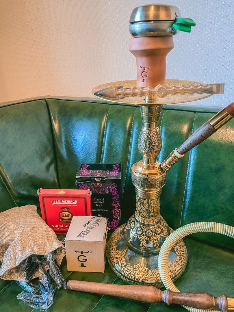YT Hookah 真鍮製トルコパイプ　シーシャ　フルセット