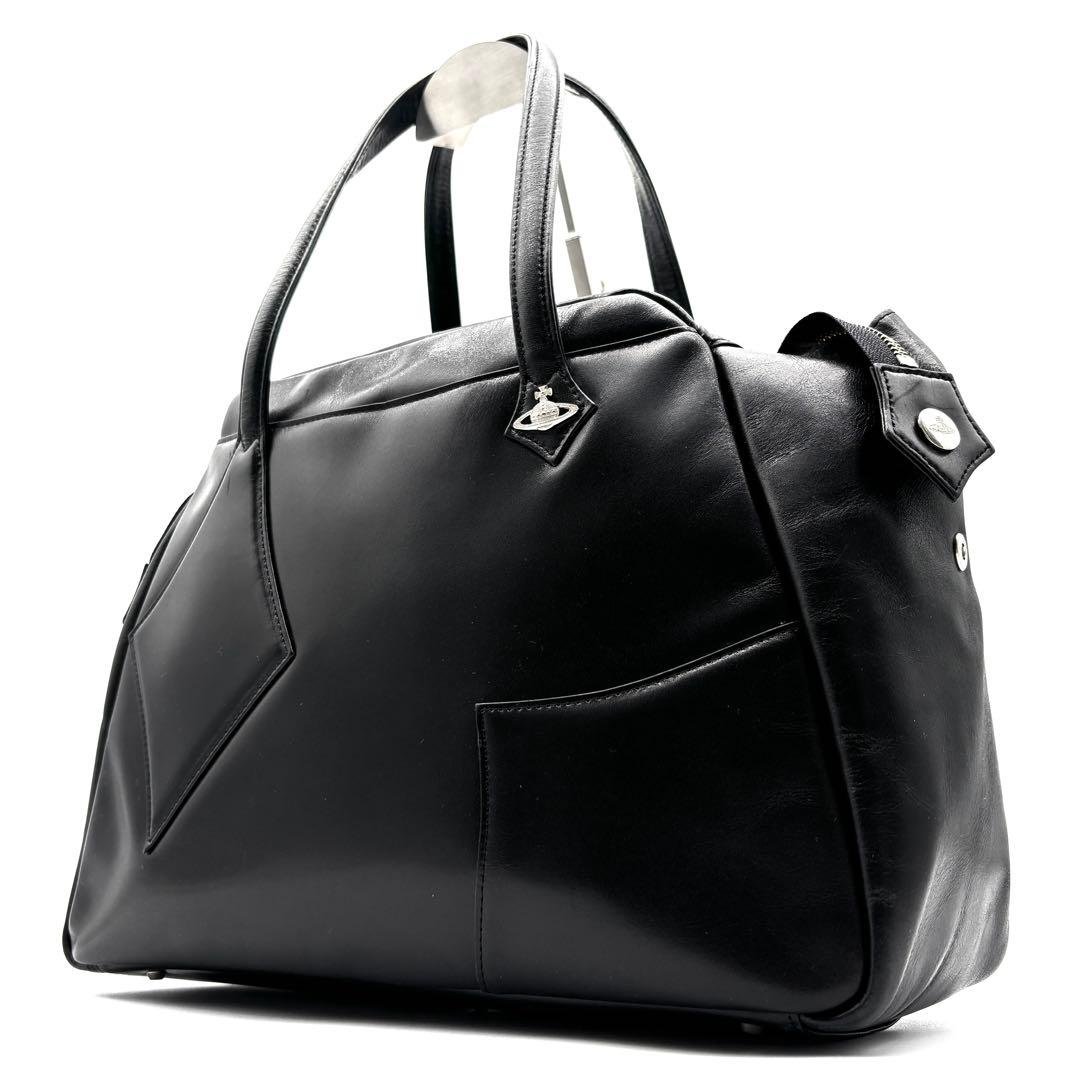 美品 ヴィヴィアンウエストウッド トートバッグ ボストンバッグ レザー オーブ