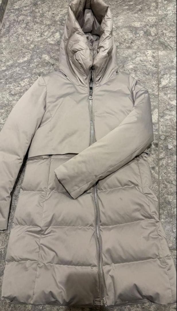 DUNO ロングダウンジャケット ダウンコート　サイズ40 グレージュ