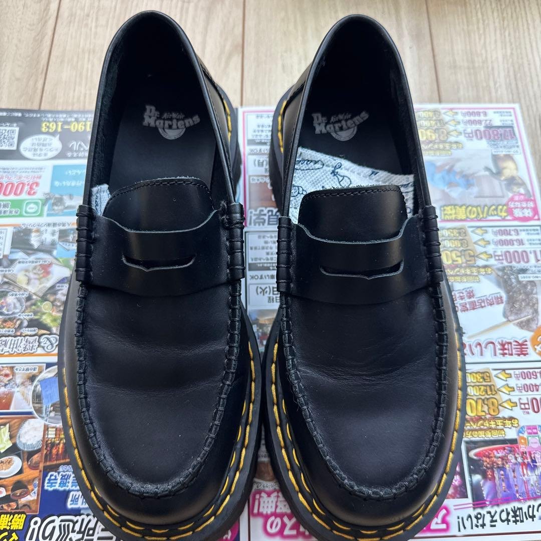 値下げ　Dr. Martens マーチン　黒　ローファー 24.5cm UK6