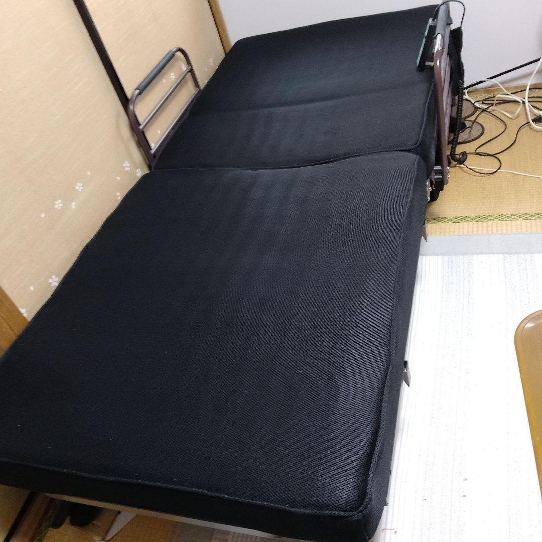 ブラック 折りたたみベッド シングルサイズ