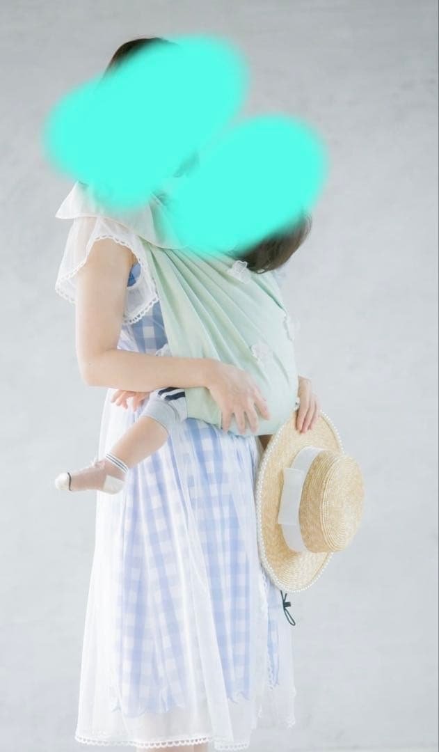 hey! babu 抱っこ紐 Bloom ミントグリーン 美品 日本製