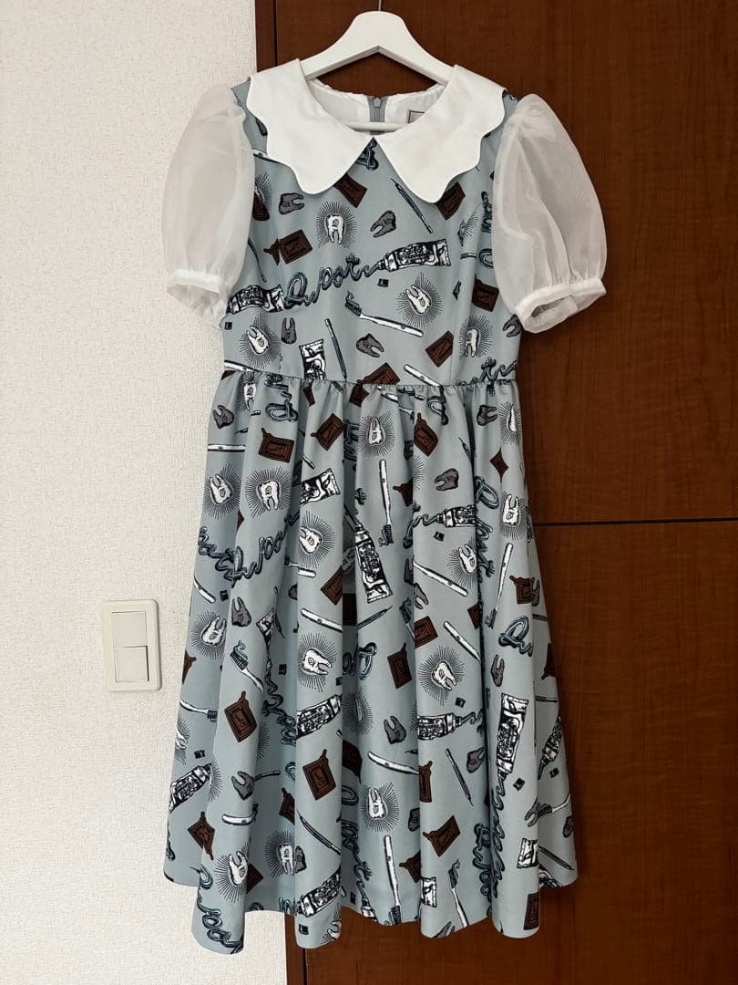 デンタルキューポット　パフスリーブドレス　ワンピース　Q-pot