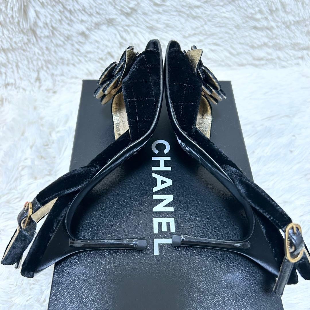 d*3様 【良品】CHANEL シャネル カメリア サンダル