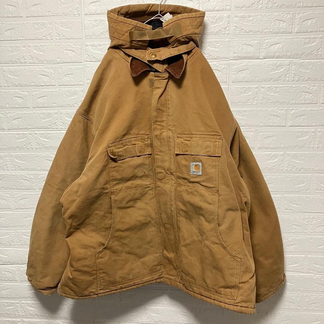 ●H13【US輸入】カーハート トラディショナルコート ブラウン系【2XL相当】