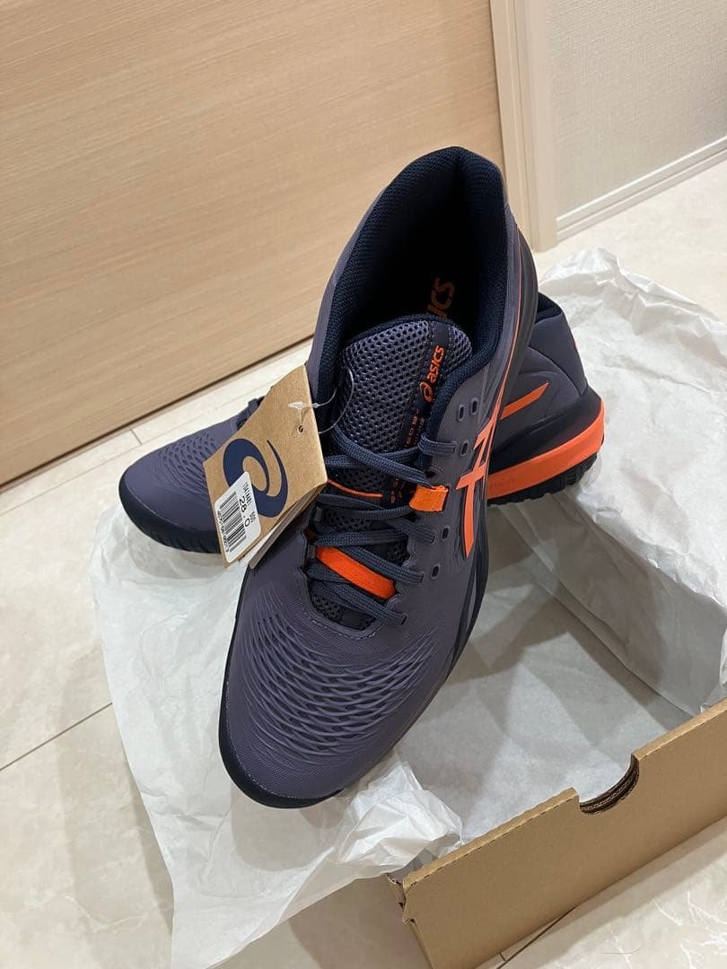 asics GEL-RESOLUTION X 28.0 ネイビー/オレンジ