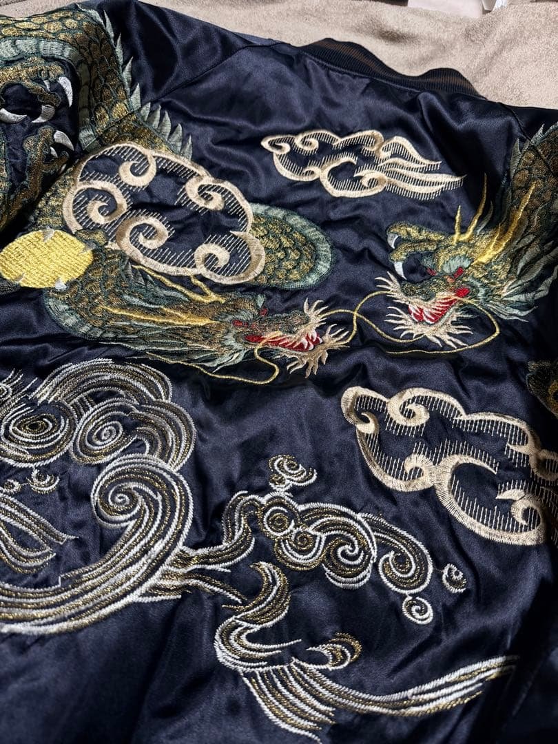 美品 日本製 HOSHIHIME 龍 限定 vintage サテン unisex