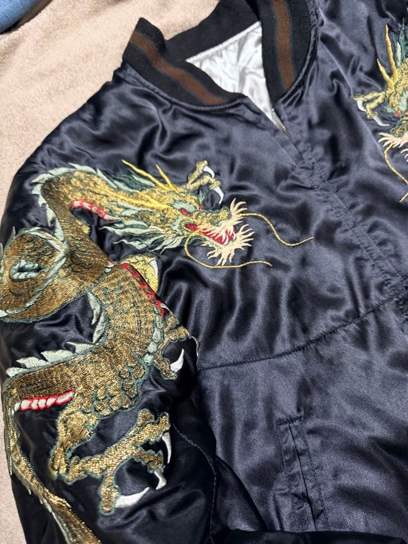 美品 日本製 HOSHIHIME 龍 限定 vintage サテン unisex