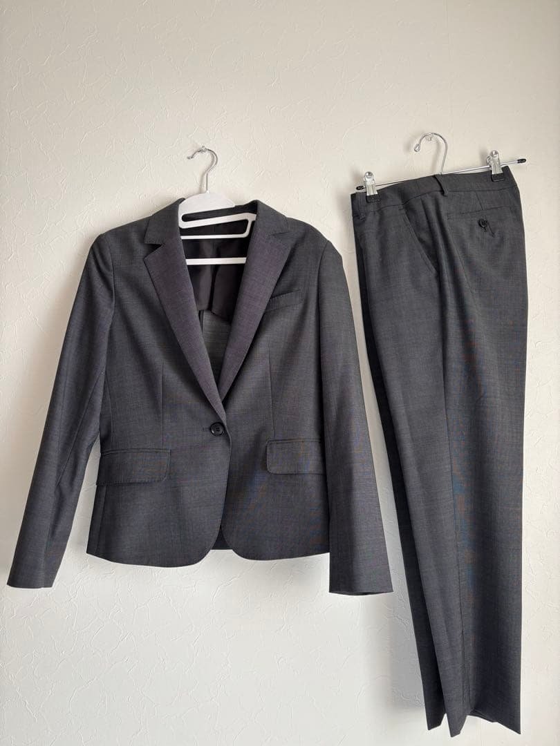 ザ・スーツカンパニー セットアップ ストレッチスーツ ダークグレー あずき