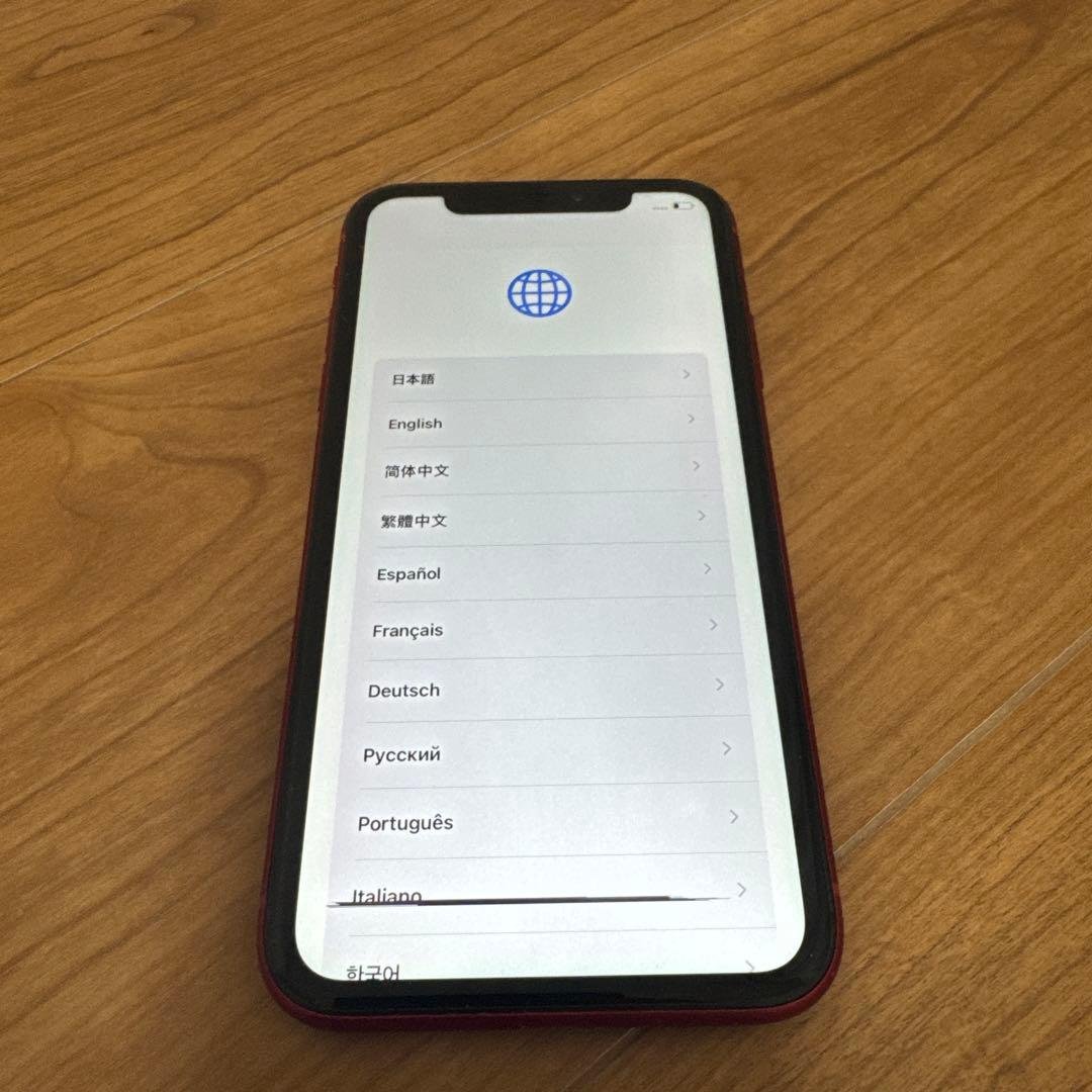 お*り様 iPhone XR レッド 128GB 液晶漏れあり