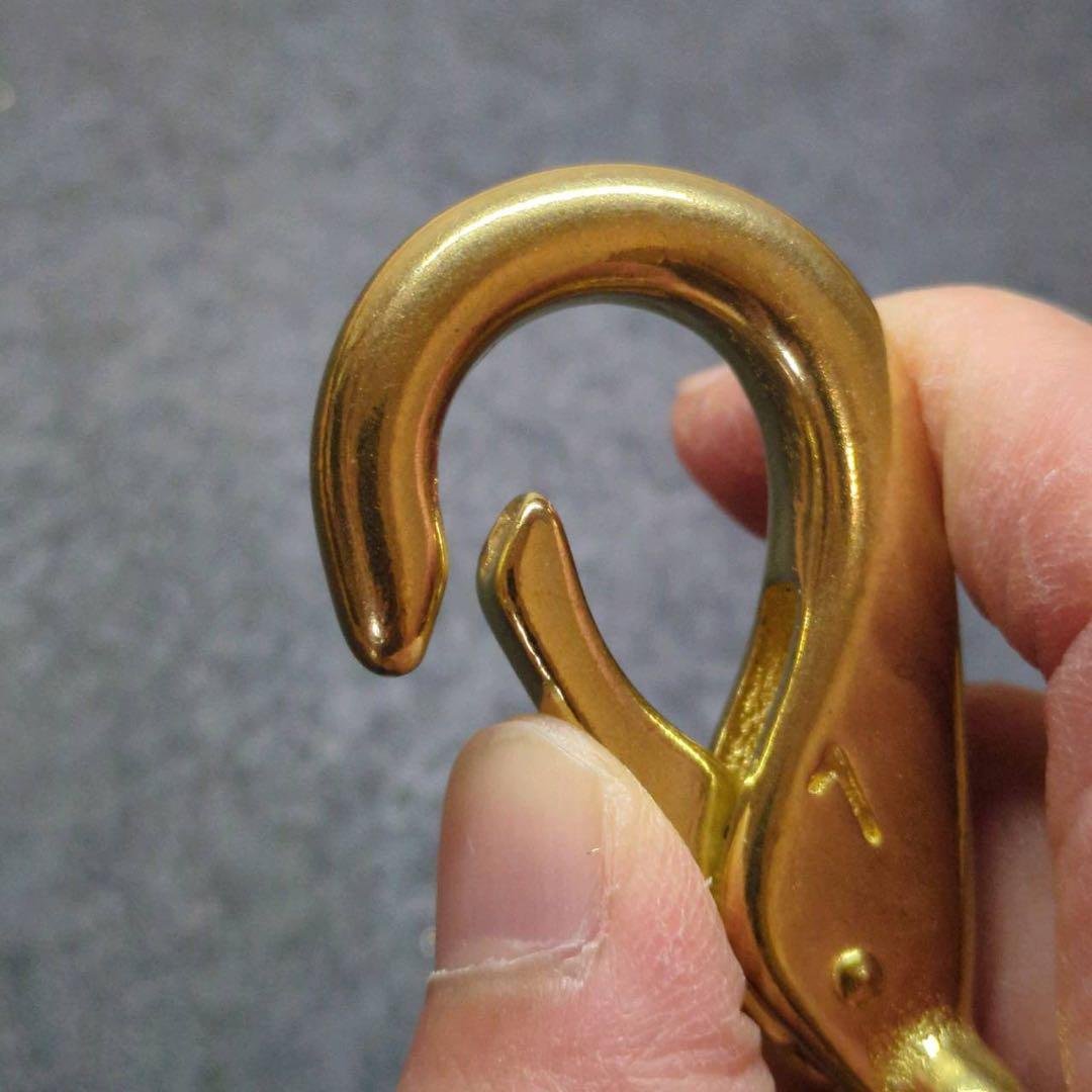 tettetetsuo様専真鍮　スナップフックA-BIG　キーリング　× 12