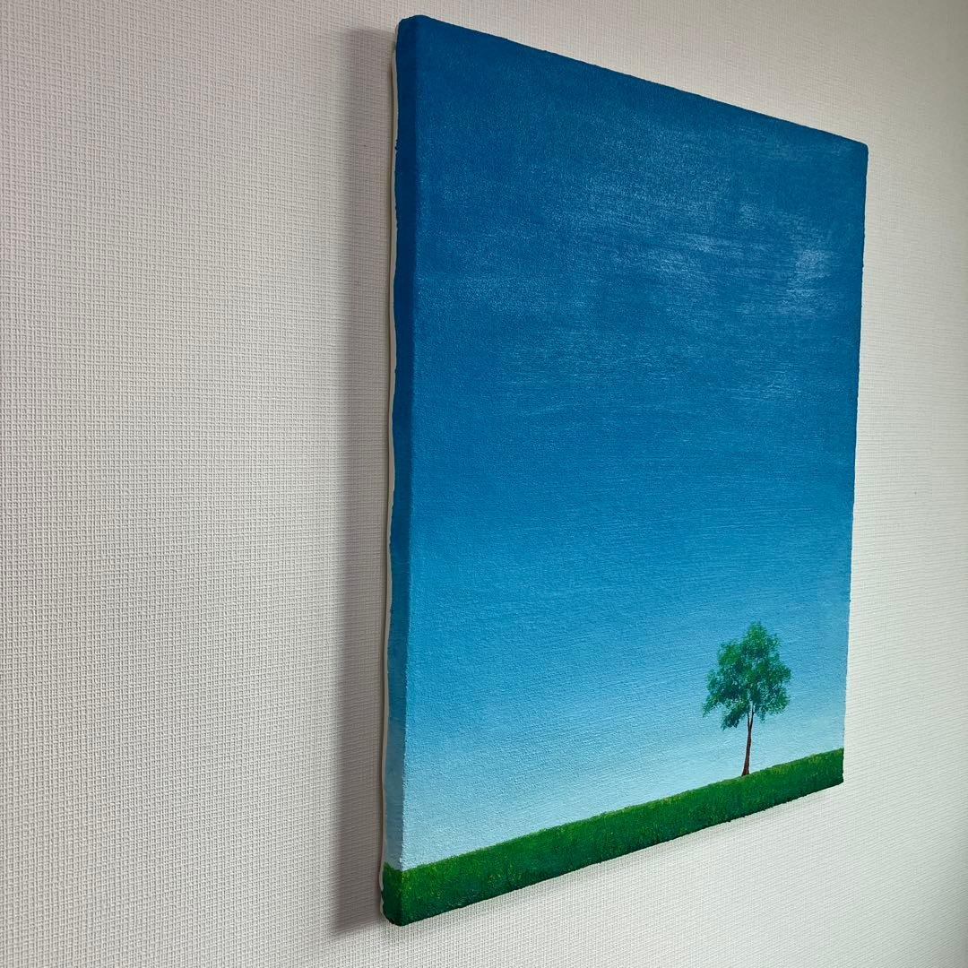 絵画　油絵　原画　木のある風景　風景画　Ｆ8サイズ　Ｓ.I