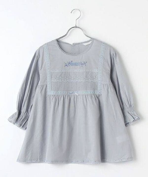 【美品】フランス製レース使いブラウス