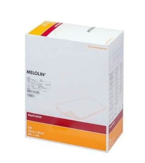 非固着性ドレッシング メロリンガーゼ（滅菌済） 10x20cm 100枚/箱