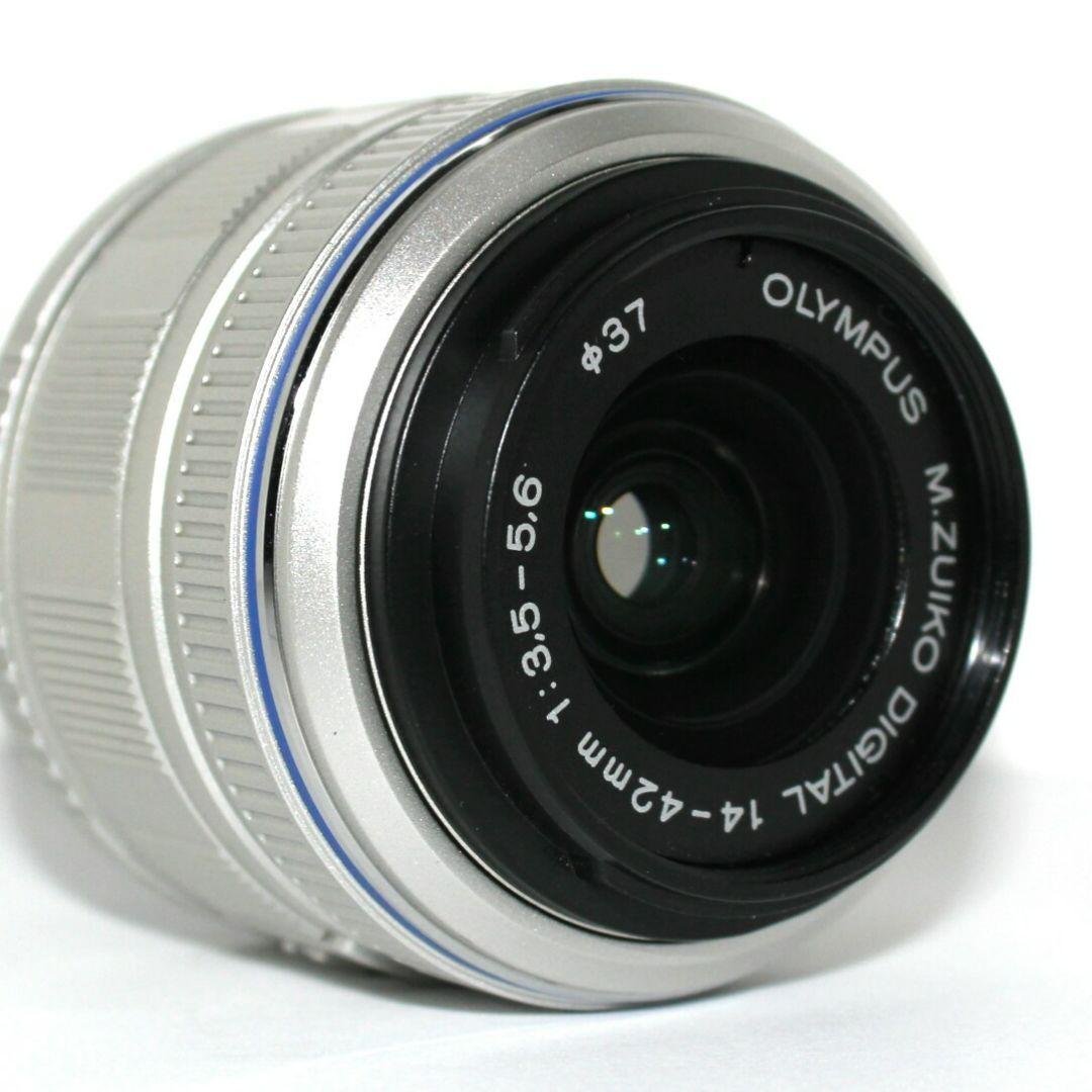 OLYMPUS M.ZUIKO 14-42mm Ⅱ レンズ シルバー✨完動美品✨