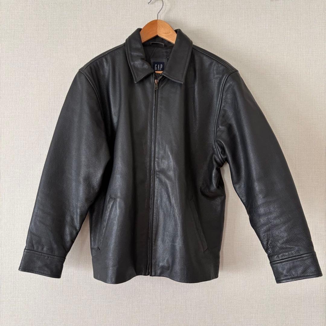 【美品】old gap ブラック レザージャケット ギャップジャパン製