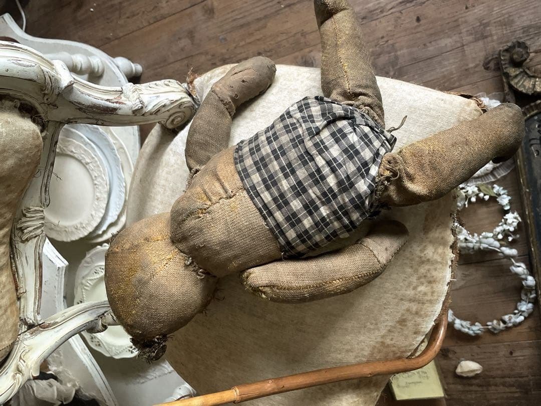 フランスアンティーク　アンティークベア　テディベア　くま　ボトムつき