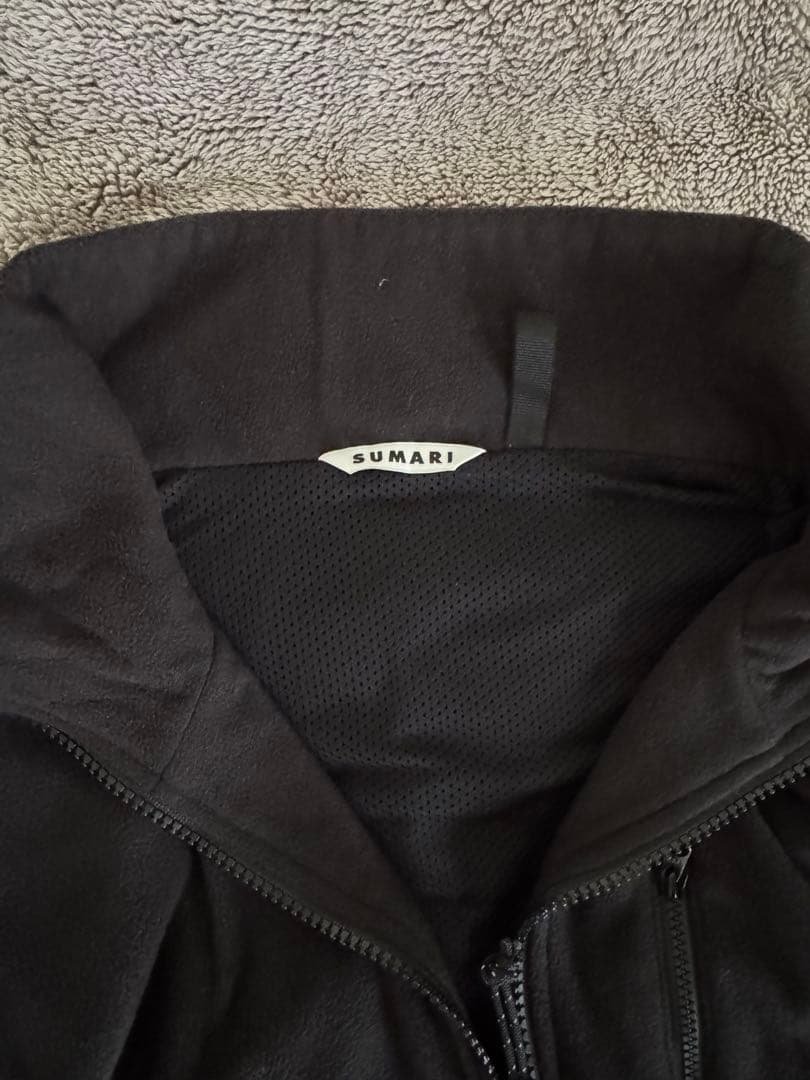 SUMARI ブラック フリースベスト&パンツ セットアップ