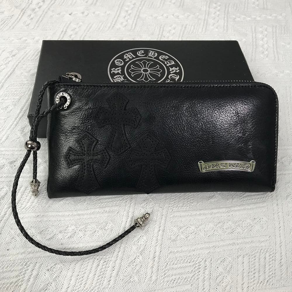 送料込み！クロムハーツ 3セメタリー 長財布