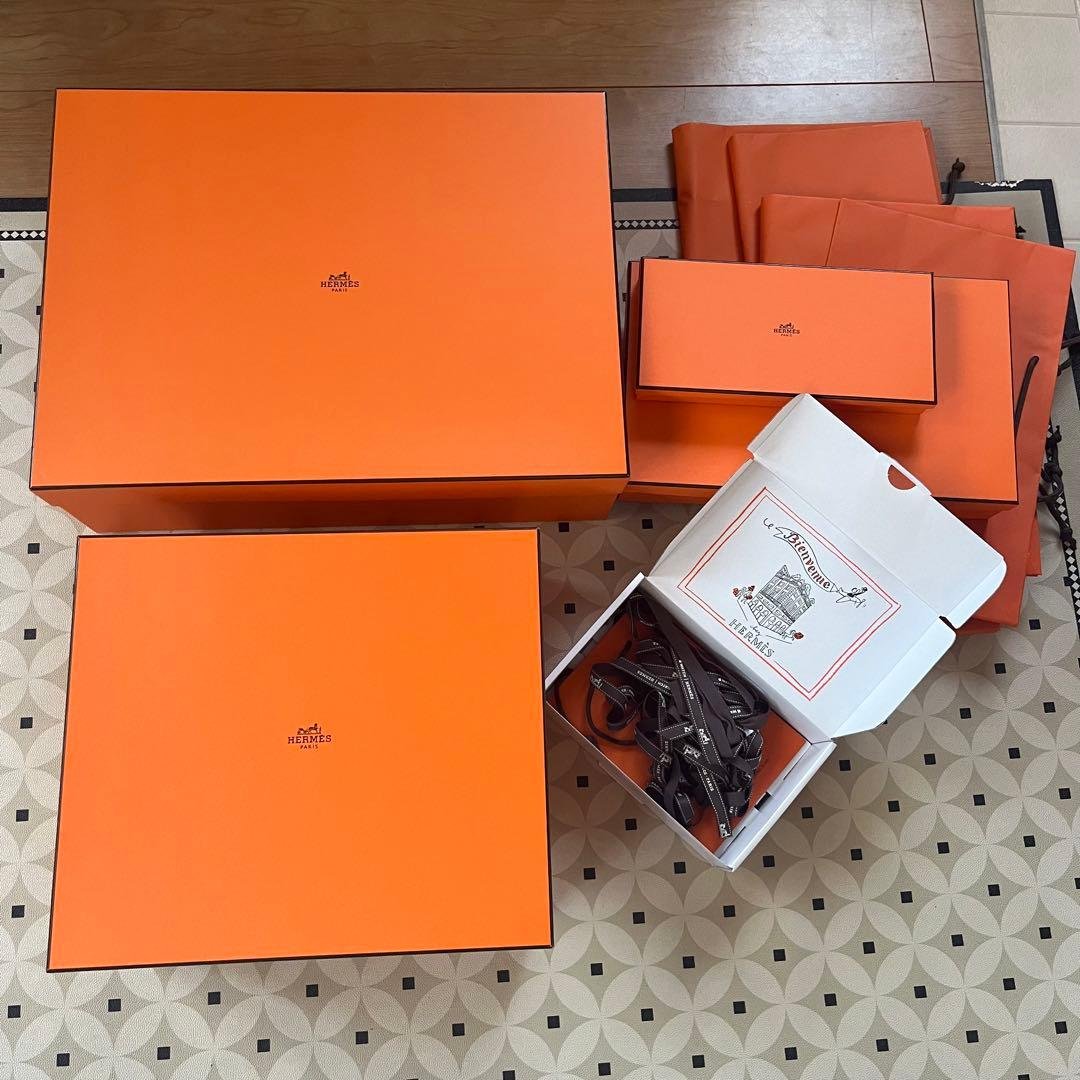 HERMES 空き箱　50センチ超特大サイズ　紙袋　ケリー　バーキン　ショッパー