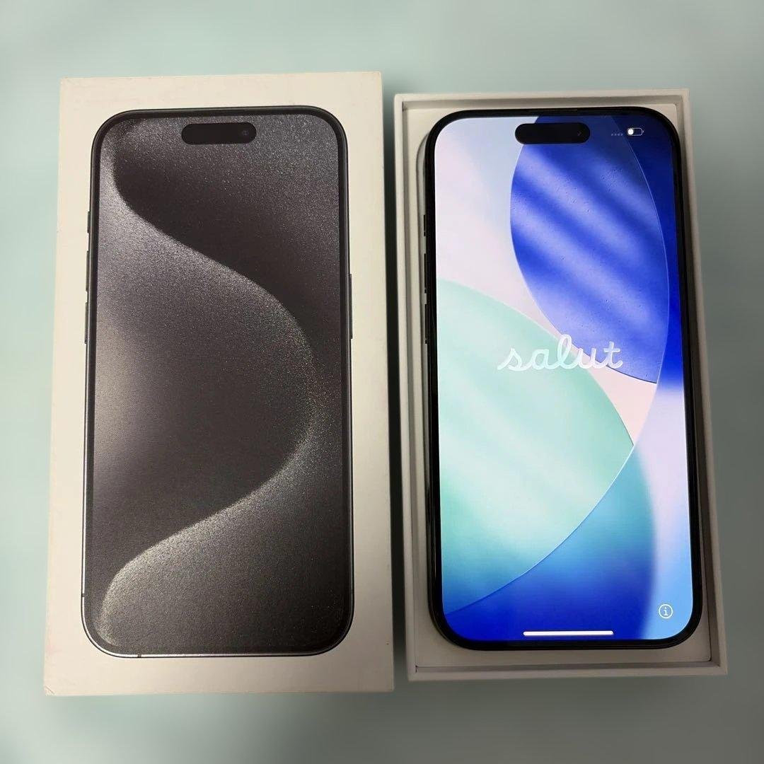 【美品】iPhone 15 Pro 256GB (カバー3個付き)