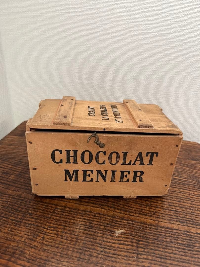 CHOCOLAT MENIER アンティーク ショコラムニエ　木箱
