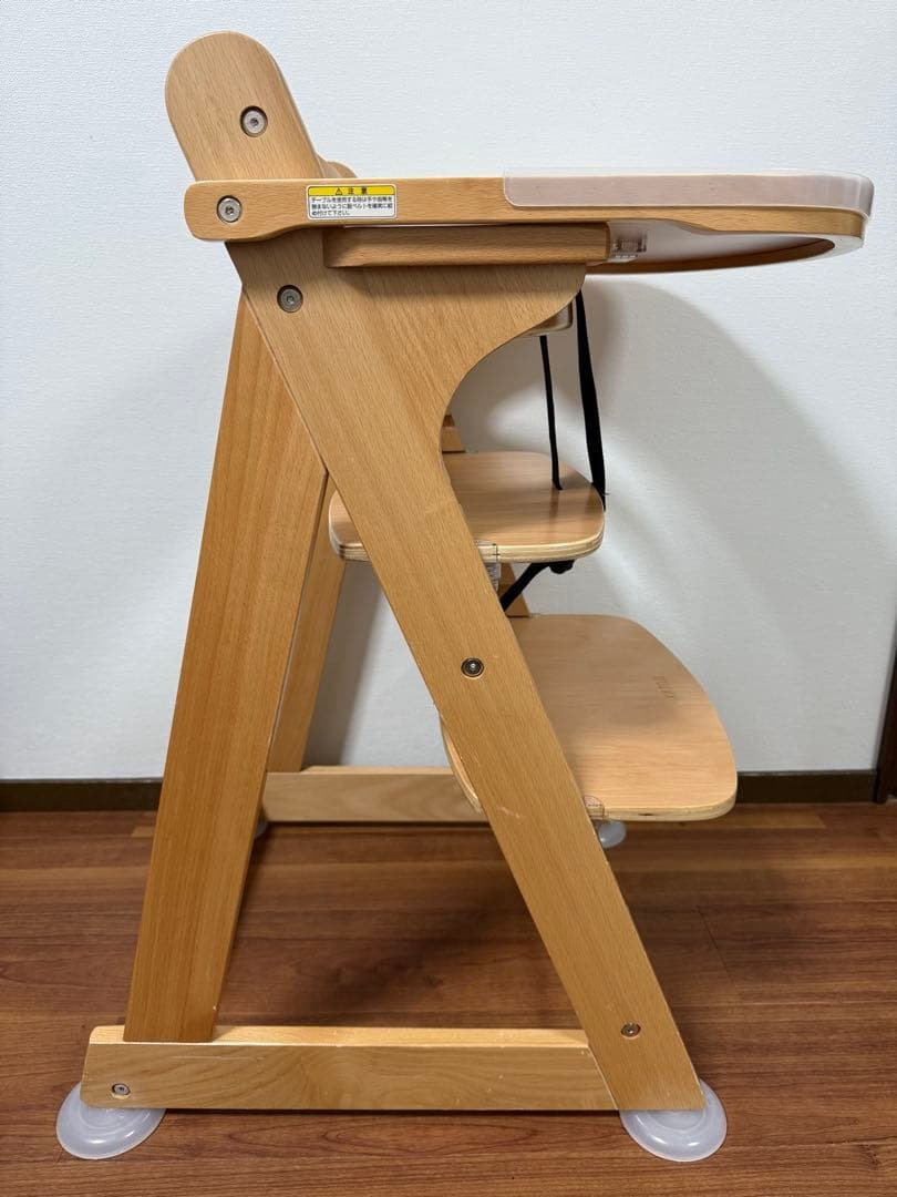 【美品】KATOJI カトージ プレミアム ベビーチェア ハイチェア 22380